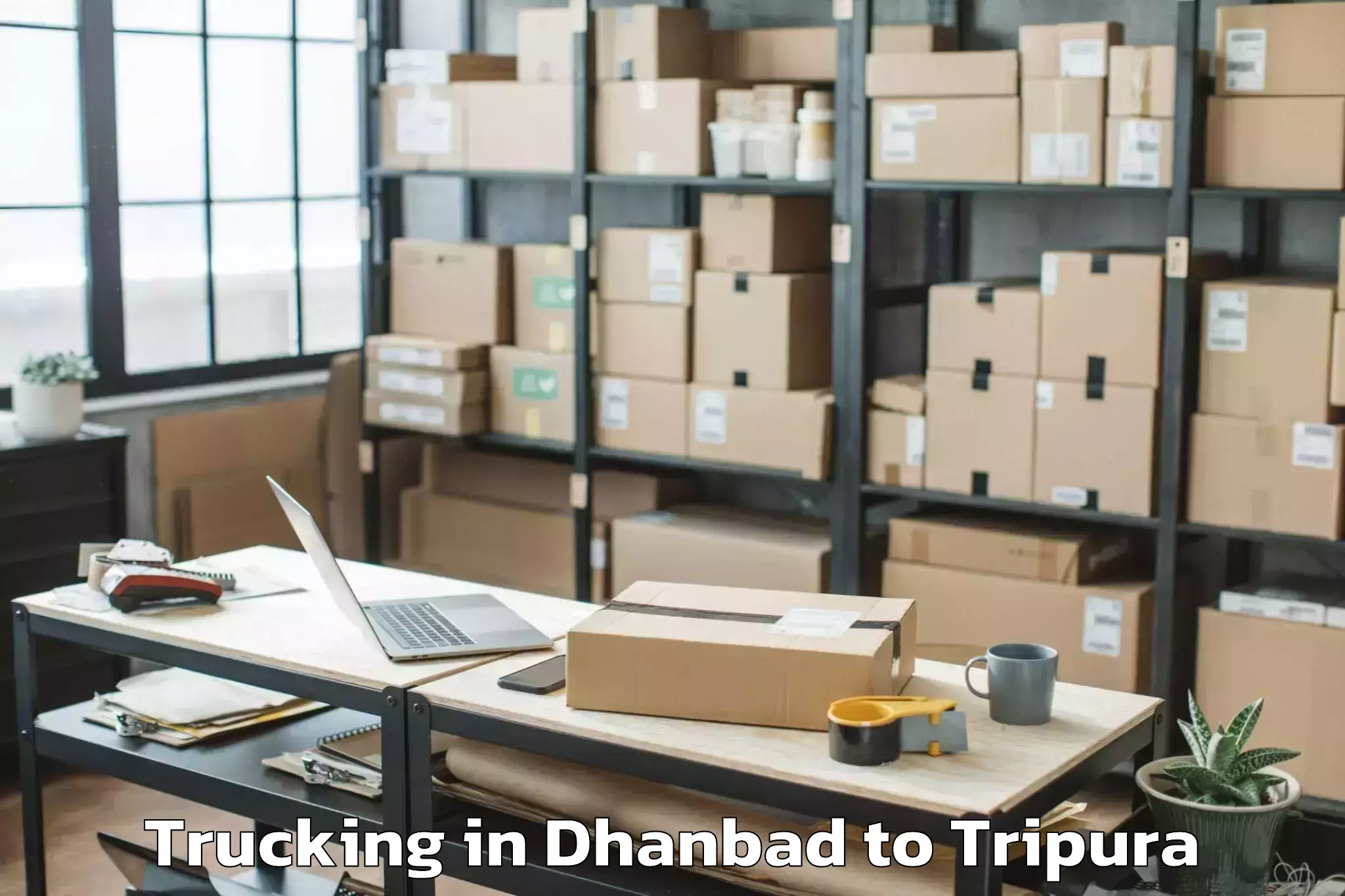 Book Your Dhanbad to Bishramganj Trucking Today